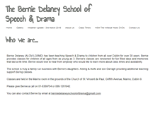 Tablet Screenshot of berniedelaneyschoolofdrama.com